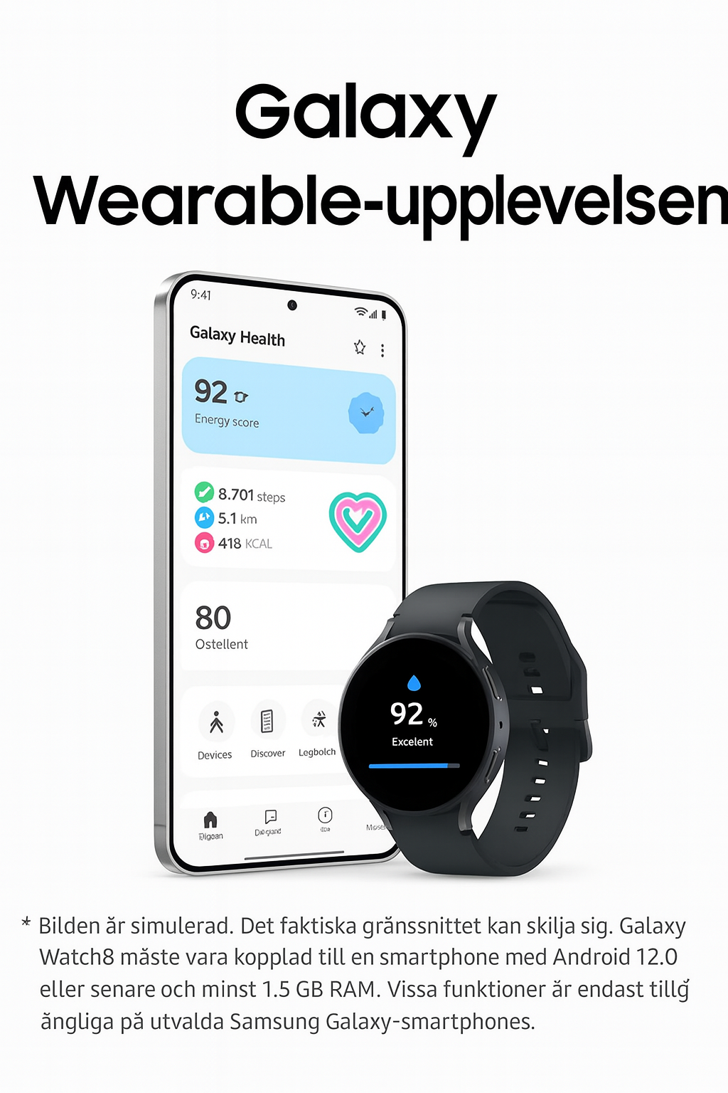S@AMSUNG GALAXY WATCH 8 - LTE
